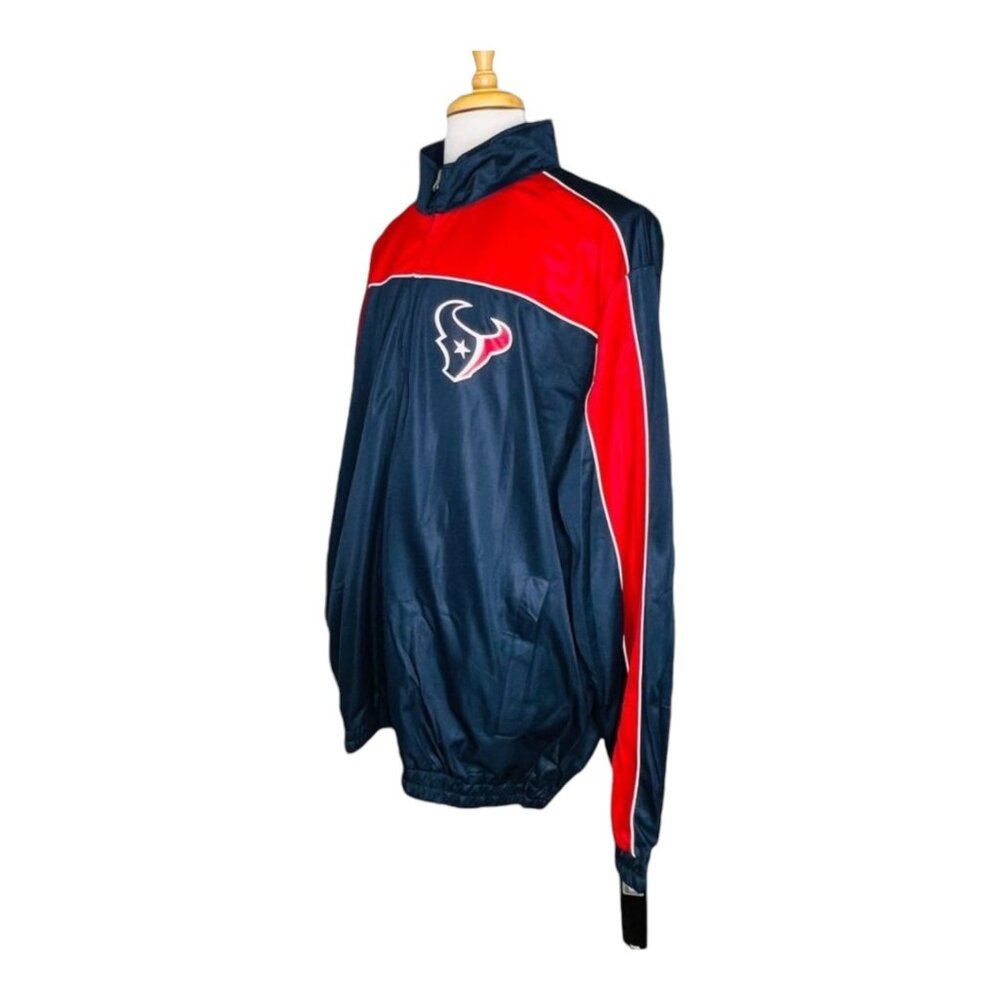 Houston Texans NFL Team Apparel Jacket XXL Navy/Red 100% Polyester NWT - Picture 7 of 11